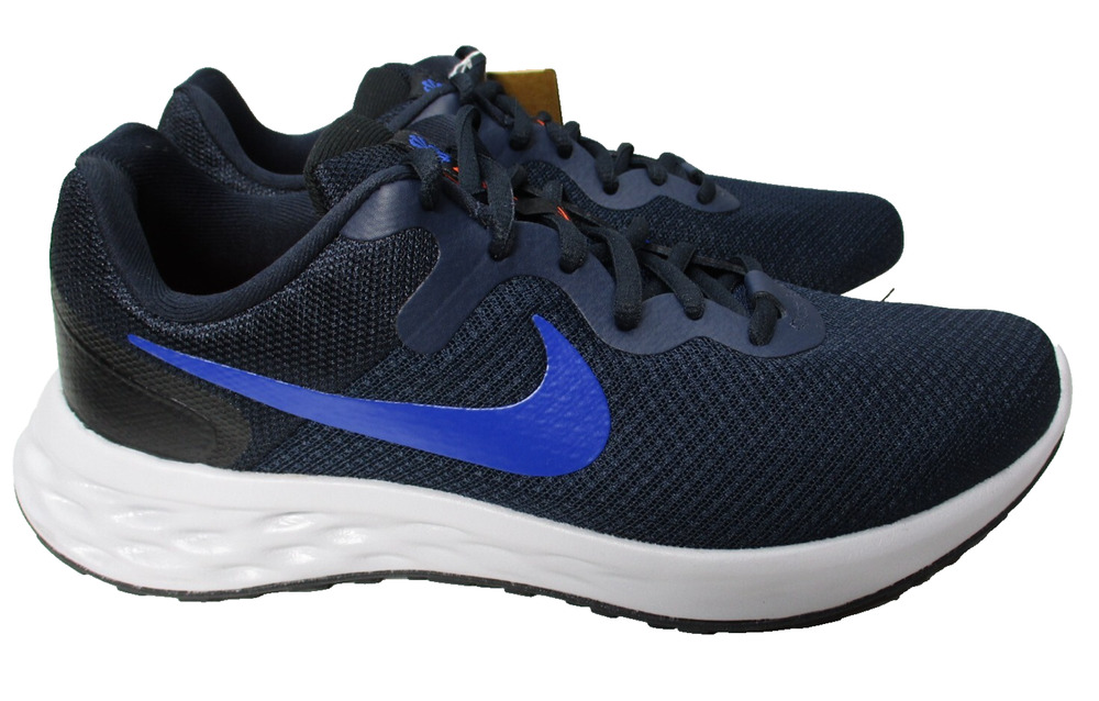 Nike Revolution 6 Next Nature Blue Road Running Shoes Mens Sz 7 Womens Sz 9.5